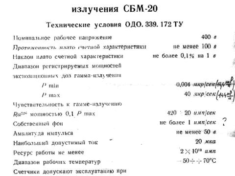 SBM-20 Datasheet