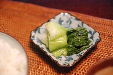 青梗菜のぬか漬け