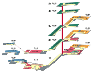 温泉旅館の案内図