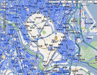 ストリートビュー未対応地帯