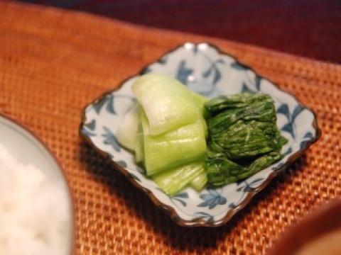 青梗菜のぬか漬け