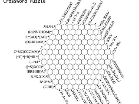 正規表現クロスワードパズル